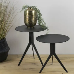 Bijzettafel Sunny Zwart 38 cm^Huisenthuis