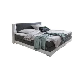 Boxspring Isolde Grijs 180x200cm^Huisenthuis Discount