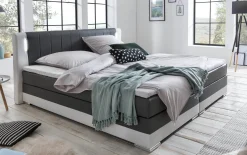 Boxspring Isolde Grijs 180x200cm^Huisenthuis Discount