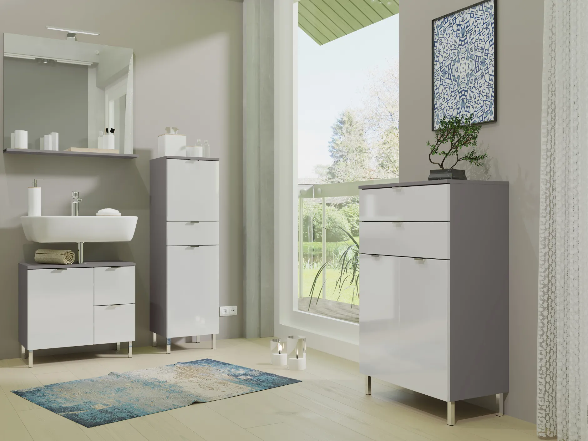 Bundelvoordeel June Antraciet/Wit^Huisenthuis Outlet