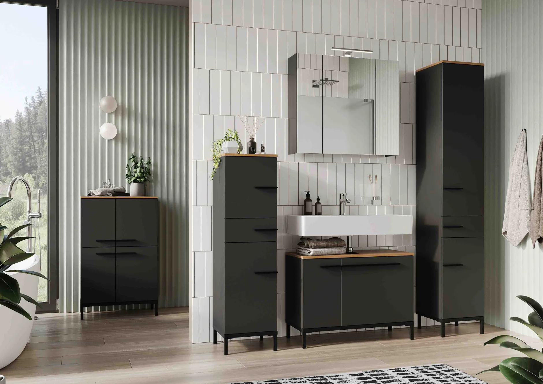 Bundelvoordeel Serpa Grafiet Eiken^Huisenthuis Clearance