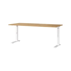 Bureau Galileo Eiken Wit 180 cm^Huisenthuis New