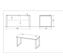 Bureau Kreta 158 CM^Huisenthuis Clearance