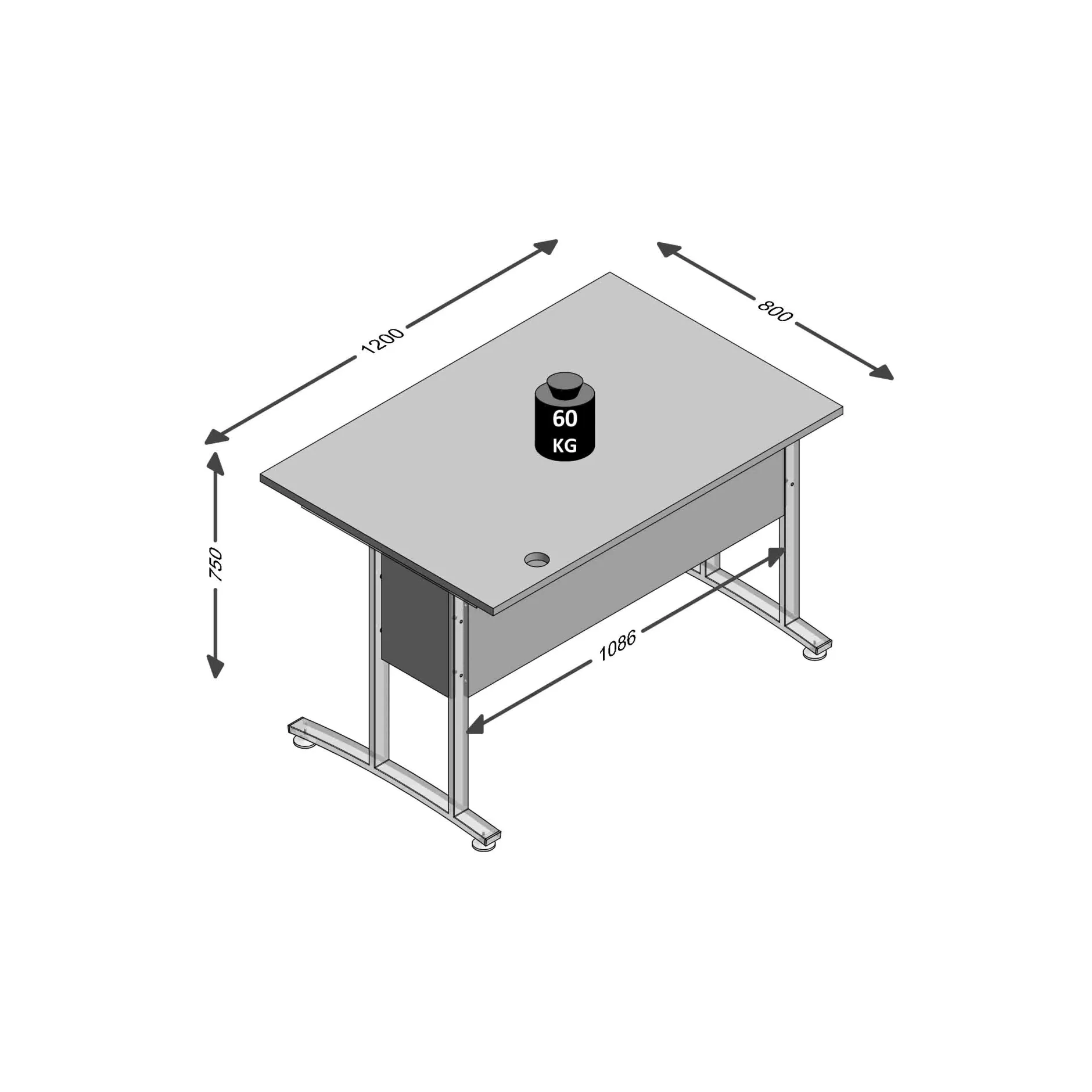 Bureau Nereus 120 cm^Huisenthuis Sale