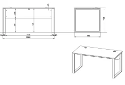 Bureau Ontario Eiken^Huisenthuis Outlet