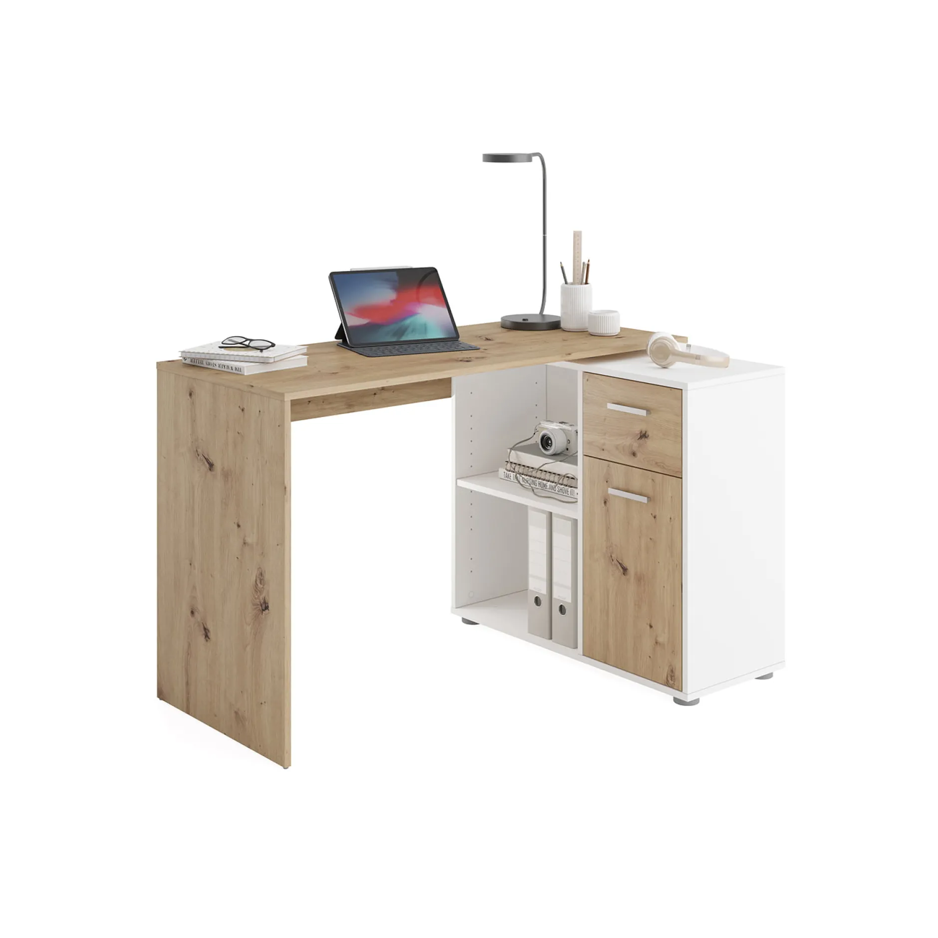 Bureau Texas Artisan Eiken Wit^Huisenthuis