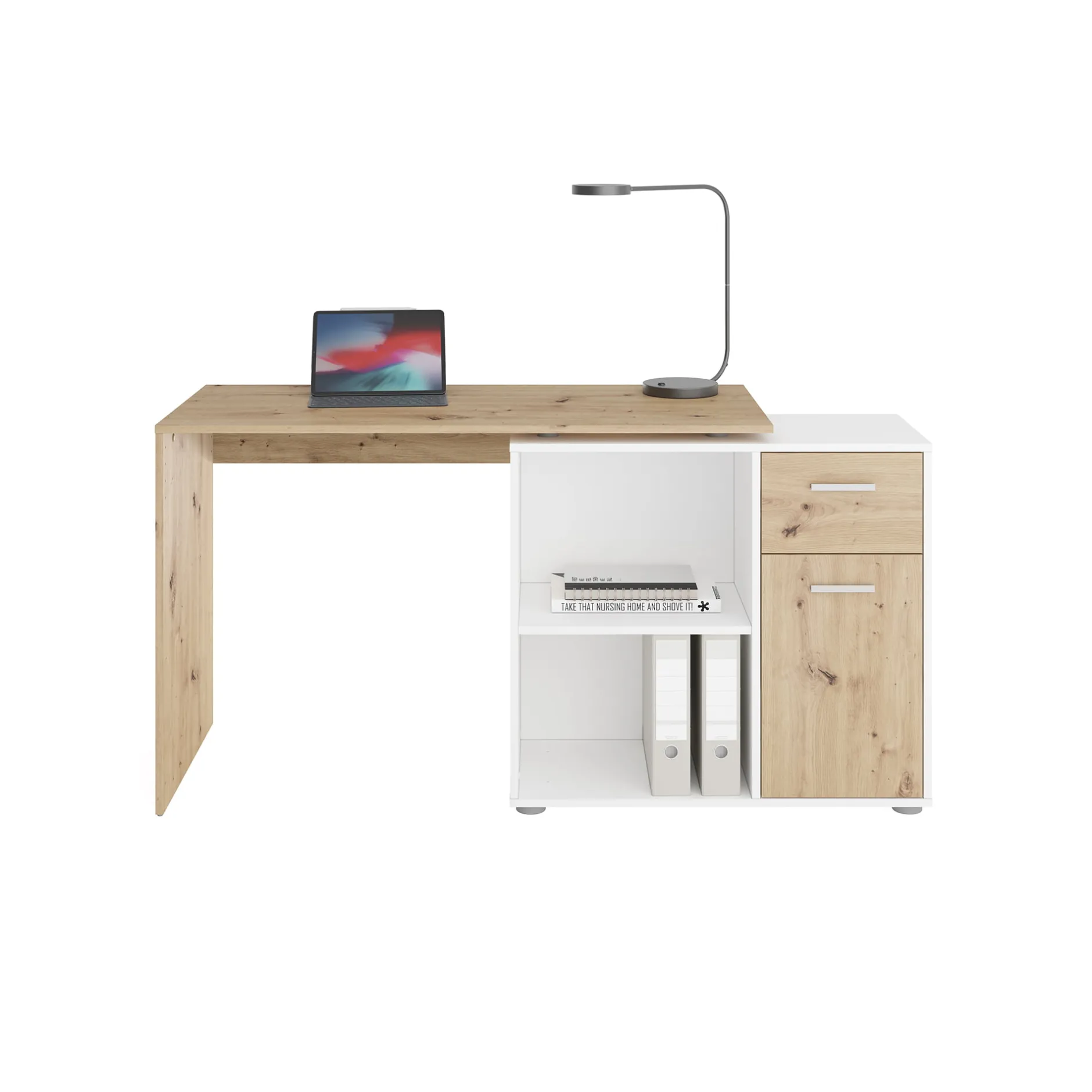 Bureau Texas Artisan Eiken Wit^Huisenthuis