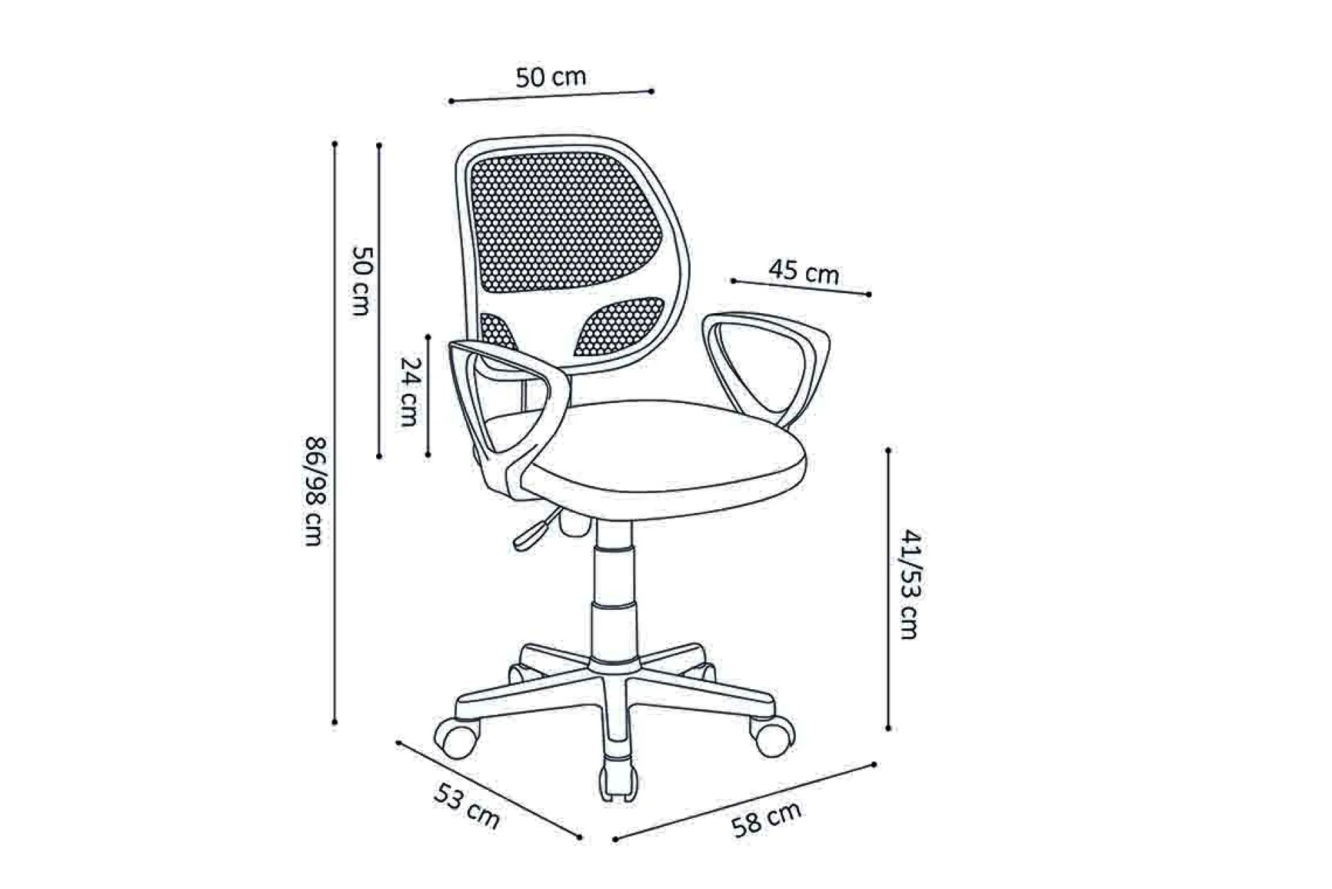 Bureaustoel Venice^Huisenthuis
