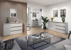 Dressoir Alec Grijs 135 cm^Huisenthuis Online