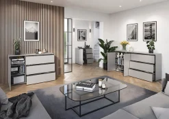 Dressoir Alec Grijs 135 cm^Huisenthuis Online