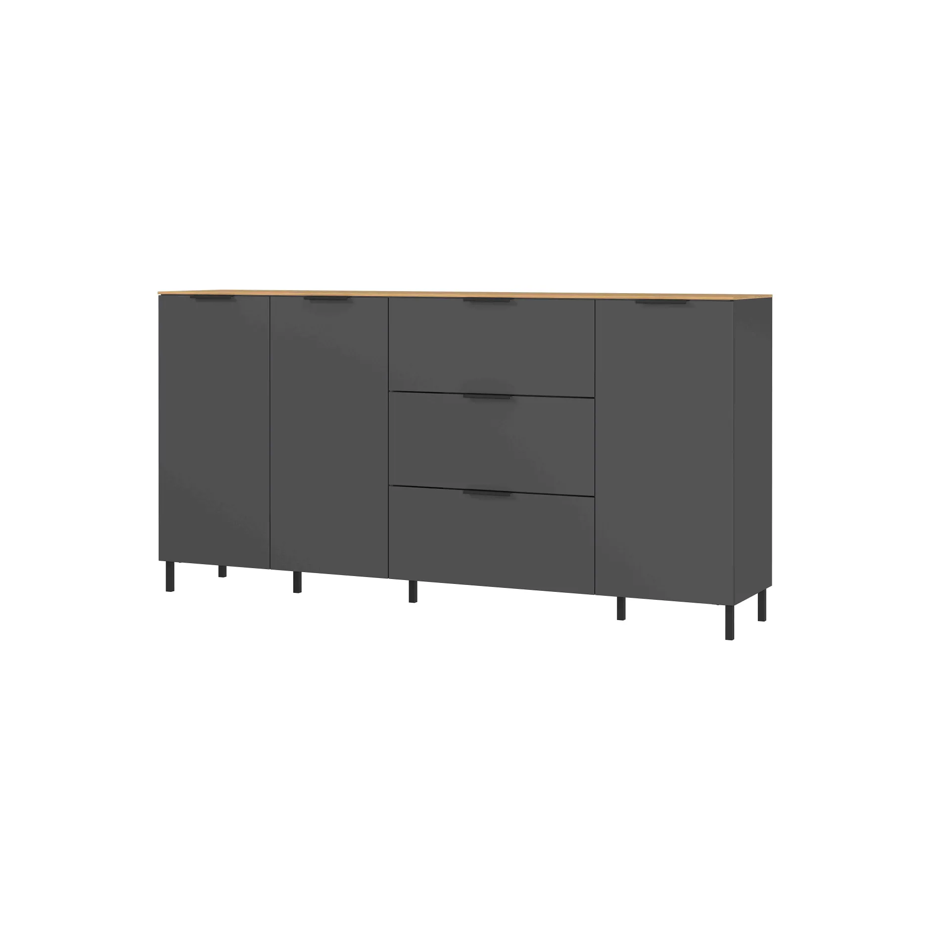 Dressoir Amalfi Grafiet-Eiken L^Huisenthuis Online