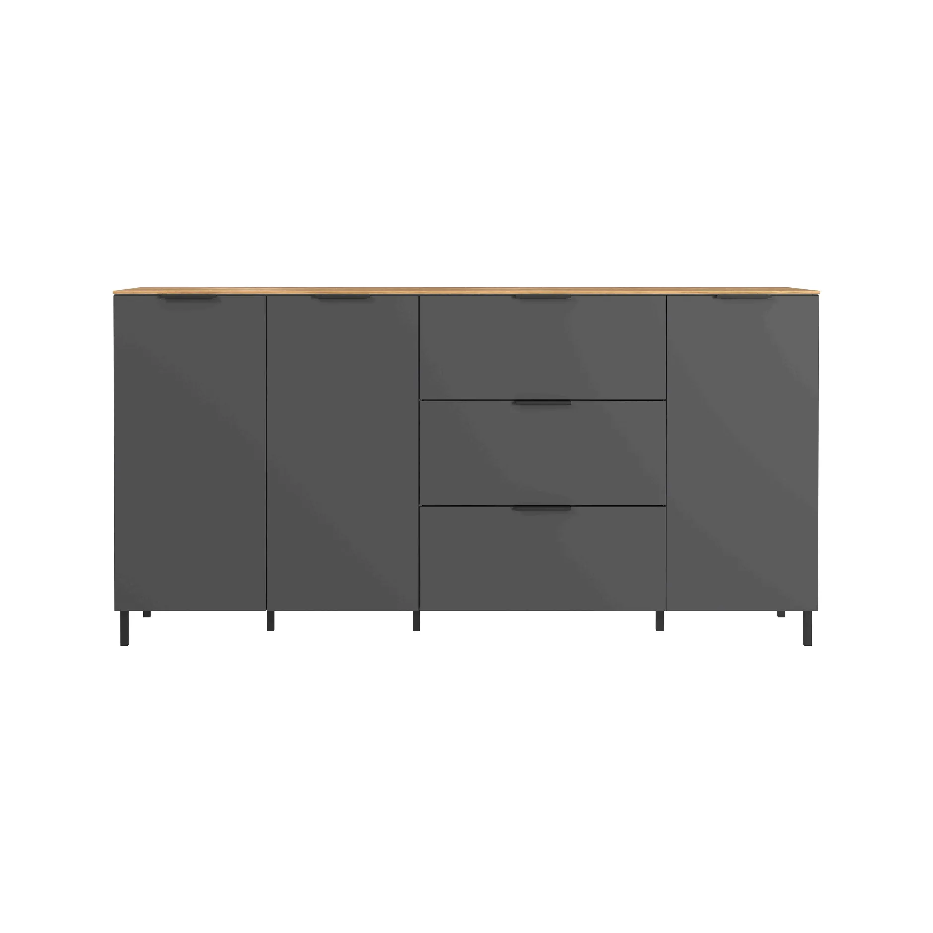 Dressoir Amalfi Grafiet-Eiken L^Huisenthuis Online
