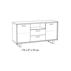 Dressoir 170cm^Huisenthuis Discount