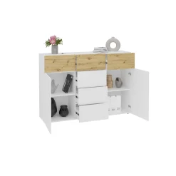 Dressoir Zeger Wit Artisan Eiken 163 CM^Huisenthuis Sale