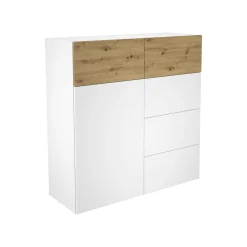 Dressoir Zeger Wit Artisan Eiken 109 CM^Huisenthuis Clearance