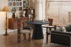 Eetkamertafel Bernou Donkerbruin Rond 120 cm^Huisenthuis Outlet