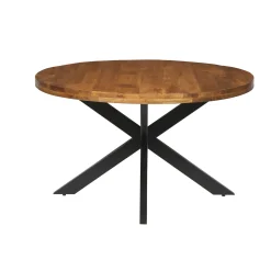 Eetkamertafel Hendrik 130cm rond Mangolia^Huisenthuis Discount