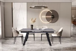 Eetkamertafel Jef Grijs 160-240 cm^Huisenthuis Online