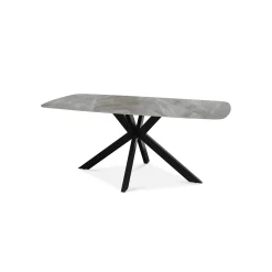 Eetkamertafel Jody Grijs Glans 180 cm^Huisenthuis Online