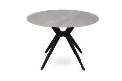 Eetkamertafel Jody Grijs Glans Rond 110 cm^Huisenthuis Hot