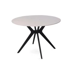 Eetkamertafel Jody Wit Glans Rond 110 cm^Huisenthuis Clearance
