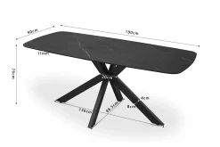 Eetkamertafel Jody 180 cm^Huisenthuis Hot