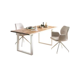 Eetkamertafel Manuel Acacia 140x80cm^Huisenthuis Clearance