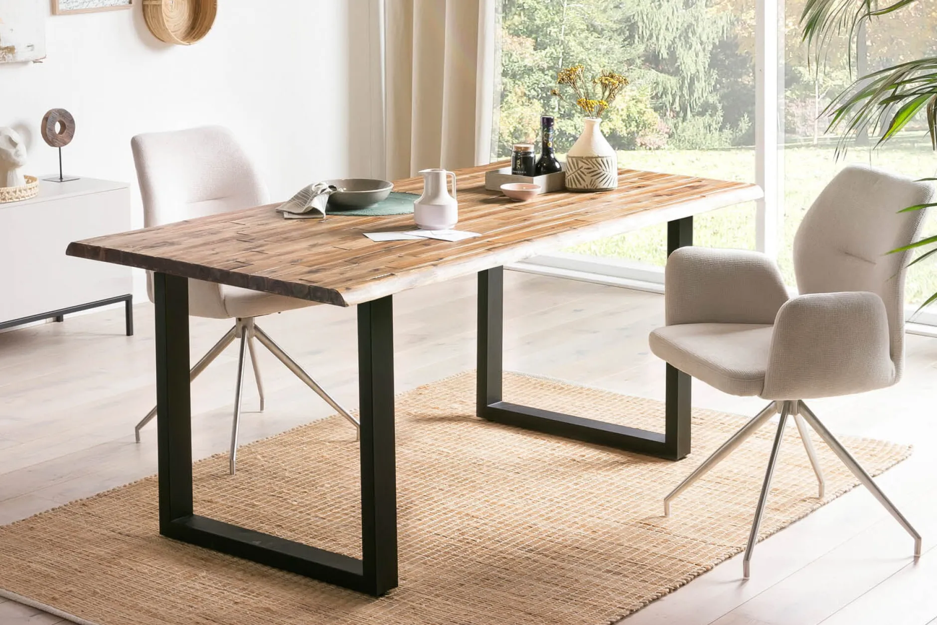 Eetkamertafel Mats Acacia 160x80cm^Huisenthuis