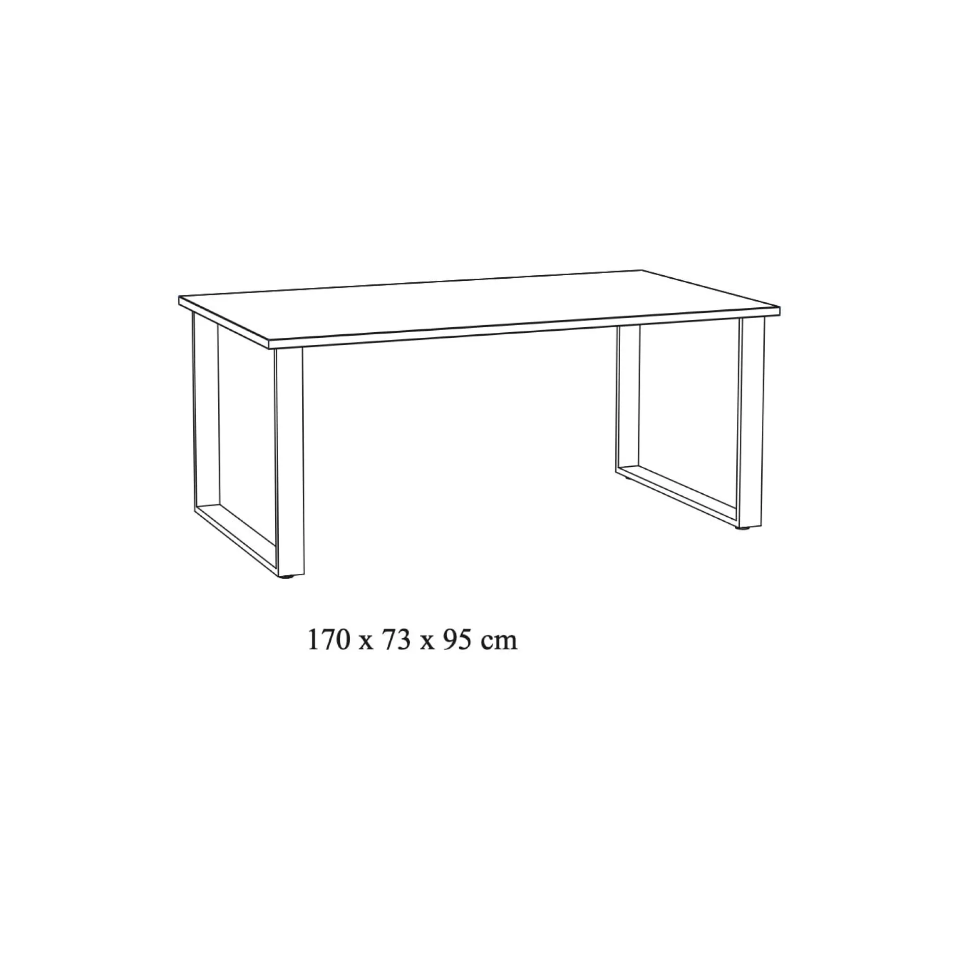 Eettafel 170cm^Huisenthuis Best