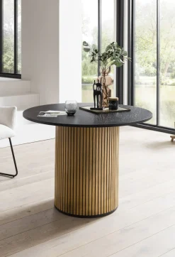 Eettafel Bowie Zwart Rond 120cm^Huisenthuis Sale