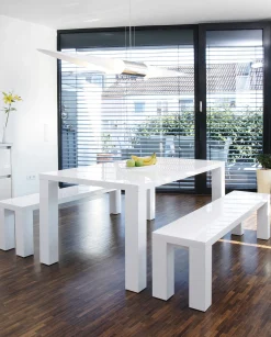 Eettafel Lisboa Wit 140 cm^Huisenthuis Clearance