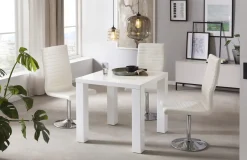 Eettafel Lisboa Wit 80 cm^Huisenthuis Outlet