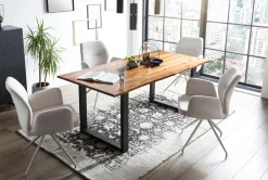 Eettafel Sven Acaciahout 200 cm^Huisenthuis Online