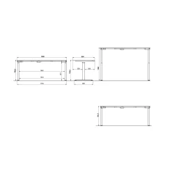 Elektrisch zit-sta Bureau Galileo Kasjmier Wit 180 cm^Huisenthuis Best