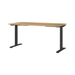 Elektrisch zit-sta Bureau Galileo Eiken Zwart 160 cm^Huisenthuis New