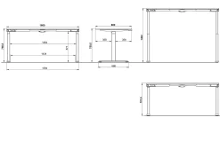 Elektrisch zit-sta Bureau Galileo 160 cm^Huisenthuis Clearance