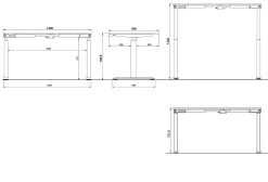Elektrisch zit-sta Bureau Galileo 140 cm^Huisenthuis Sale