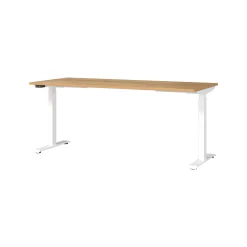 Elektrisch zit-sta Bureau Galileo Eiken Wit 180 cm^Huisenthuis Online