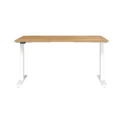Elektrisch zit-sta Bureau Galileo Eiken Wit 140 cm^Huisenthuis Outlet