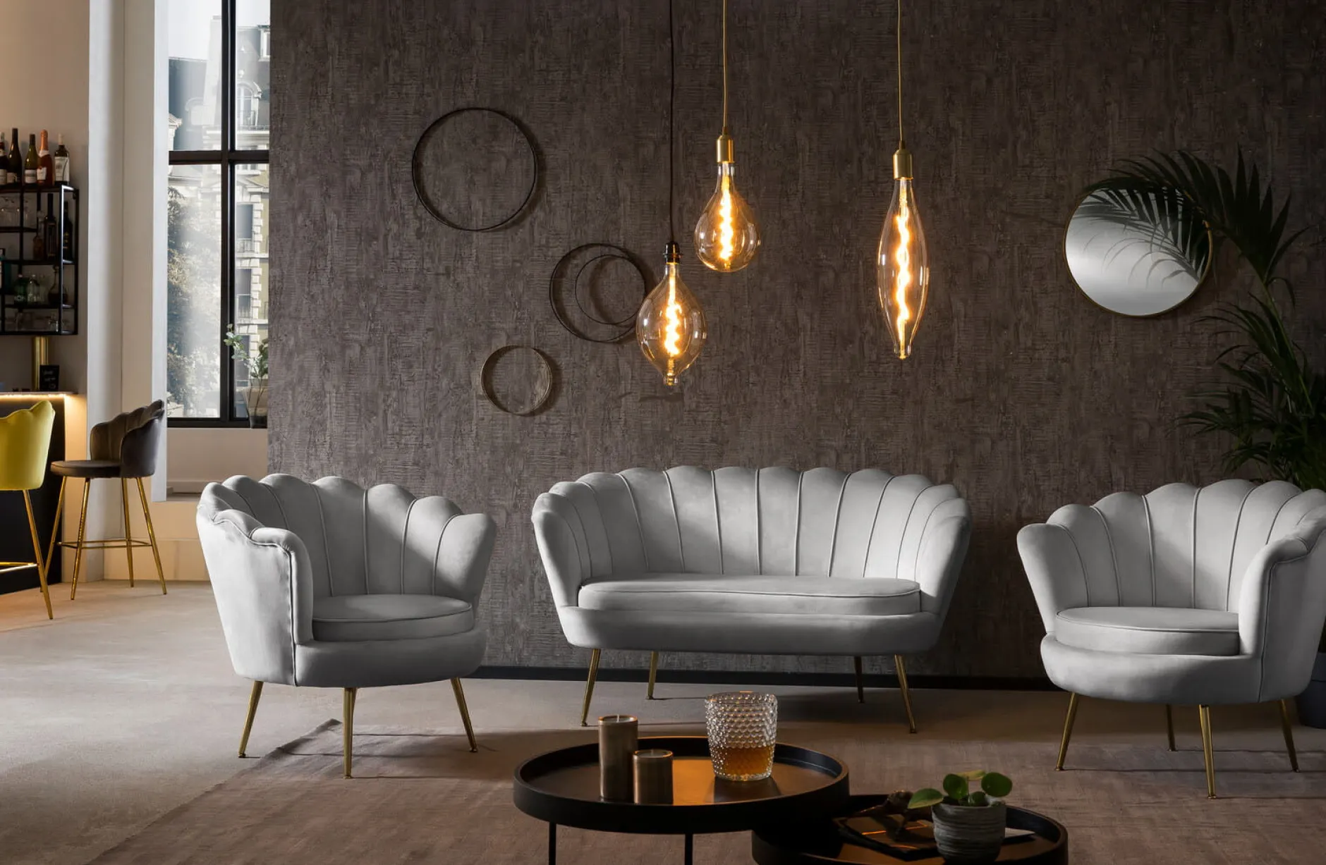 Fauteuil Chanelle Velvet 136 cm^Huisenthuis Clearance