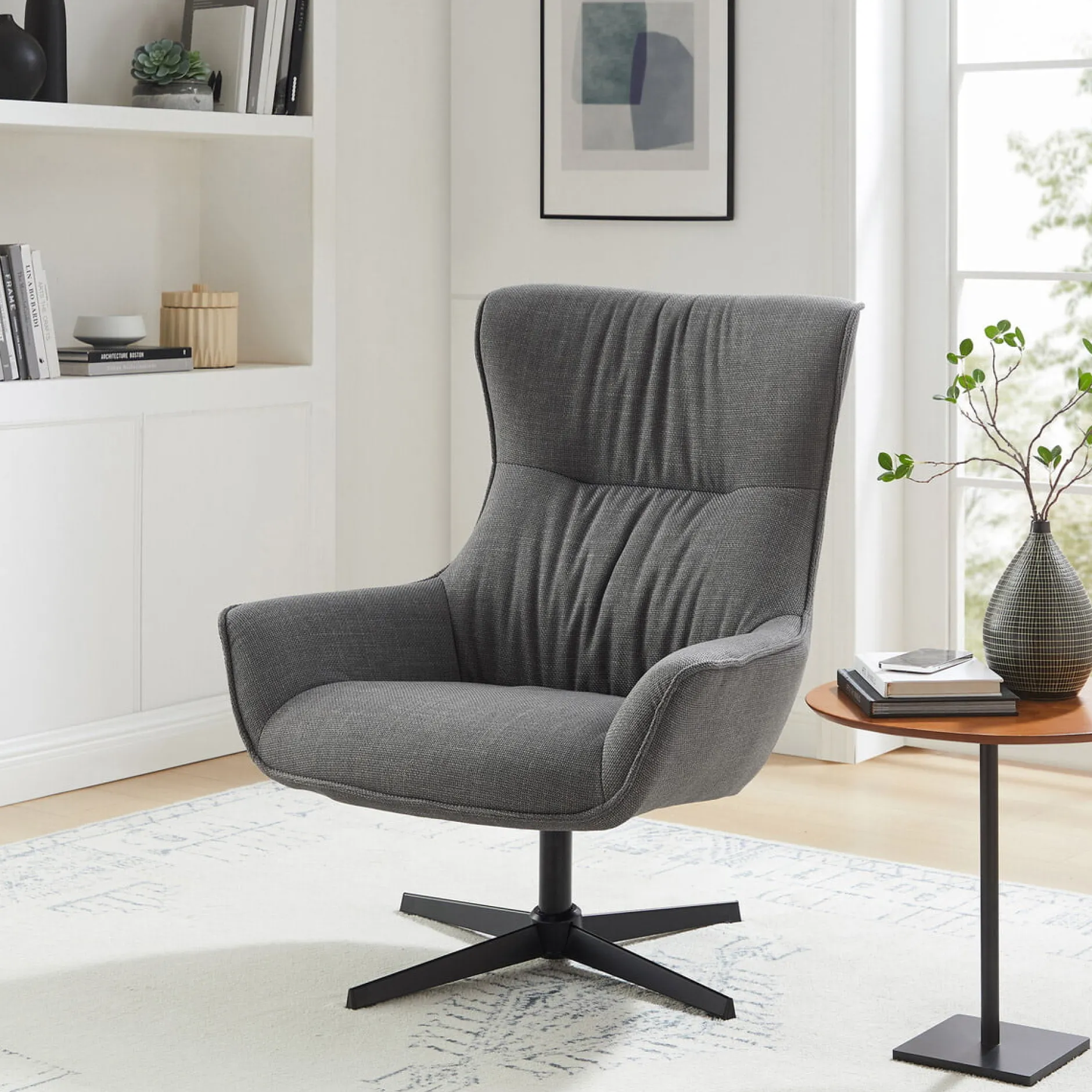 Fauteuil Charlotte Grijs^Huisenthuis Clearance