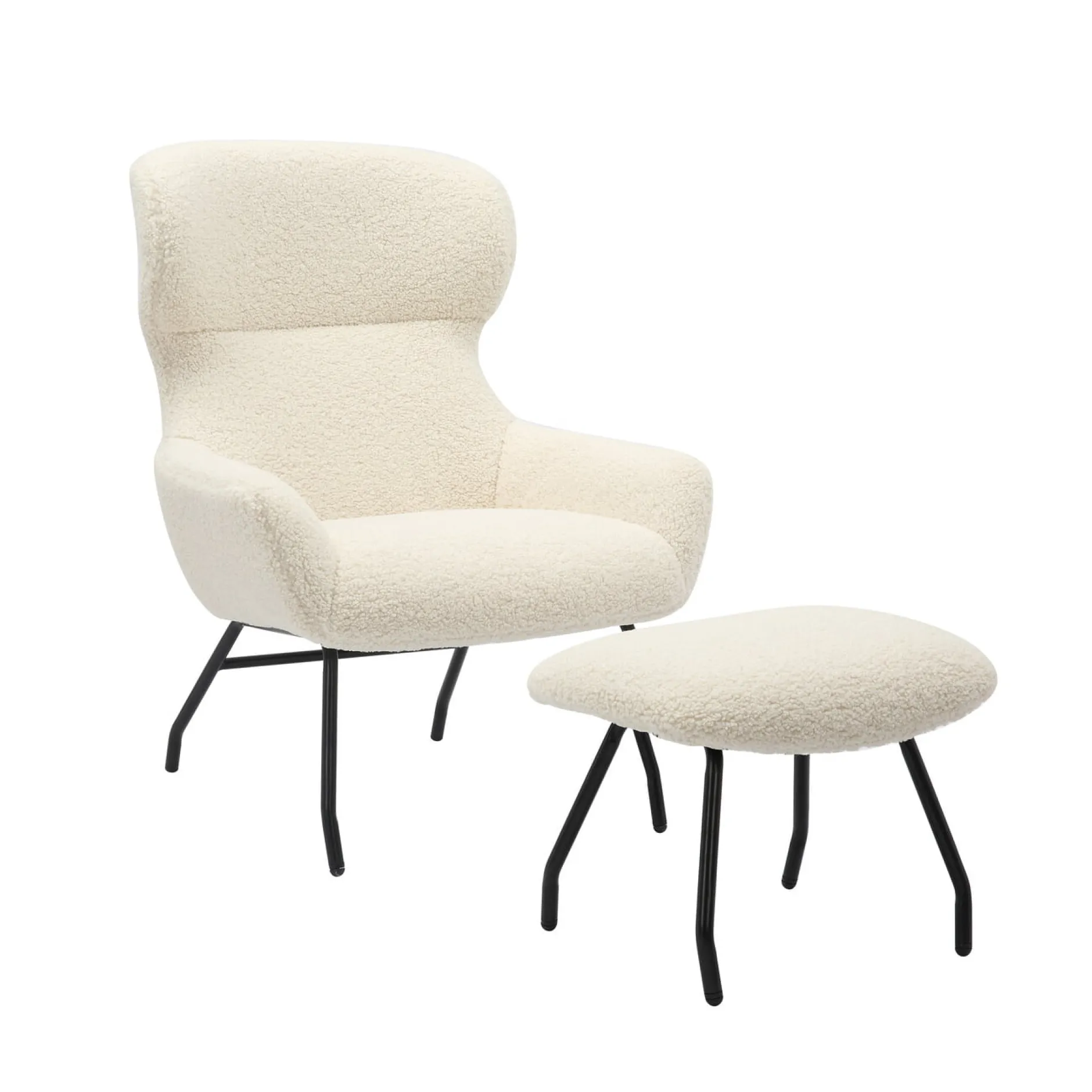 Fauteuil en poef Kaya^Huisenthuis Online