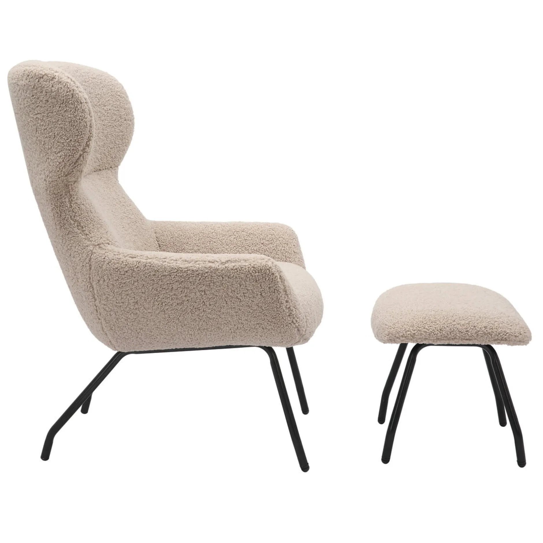 Fauteuil en poef Kaya^Huisenthuis Outlet