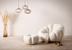 Fauteuil en poef Rosie Wit^Huisenthuis Best