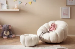 Fauteuil en poef Rosie Wit^Huisenthuis Best