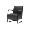 Fauteuil Ilias Zwart Kunstleder^Huisenthuis Clearance