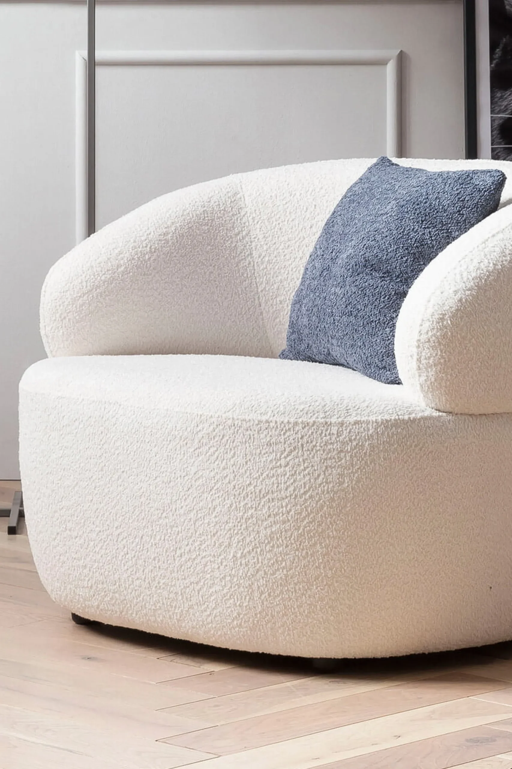 Fauteuil Pien Wit Bouclé^Huisenthuis New