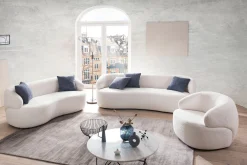 Fauteuil Pien Wit Bouclé^Huisenthuis New