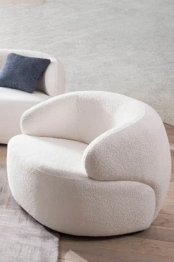 Fauteuil Pien Wit Bouclé^Huisenthuis New