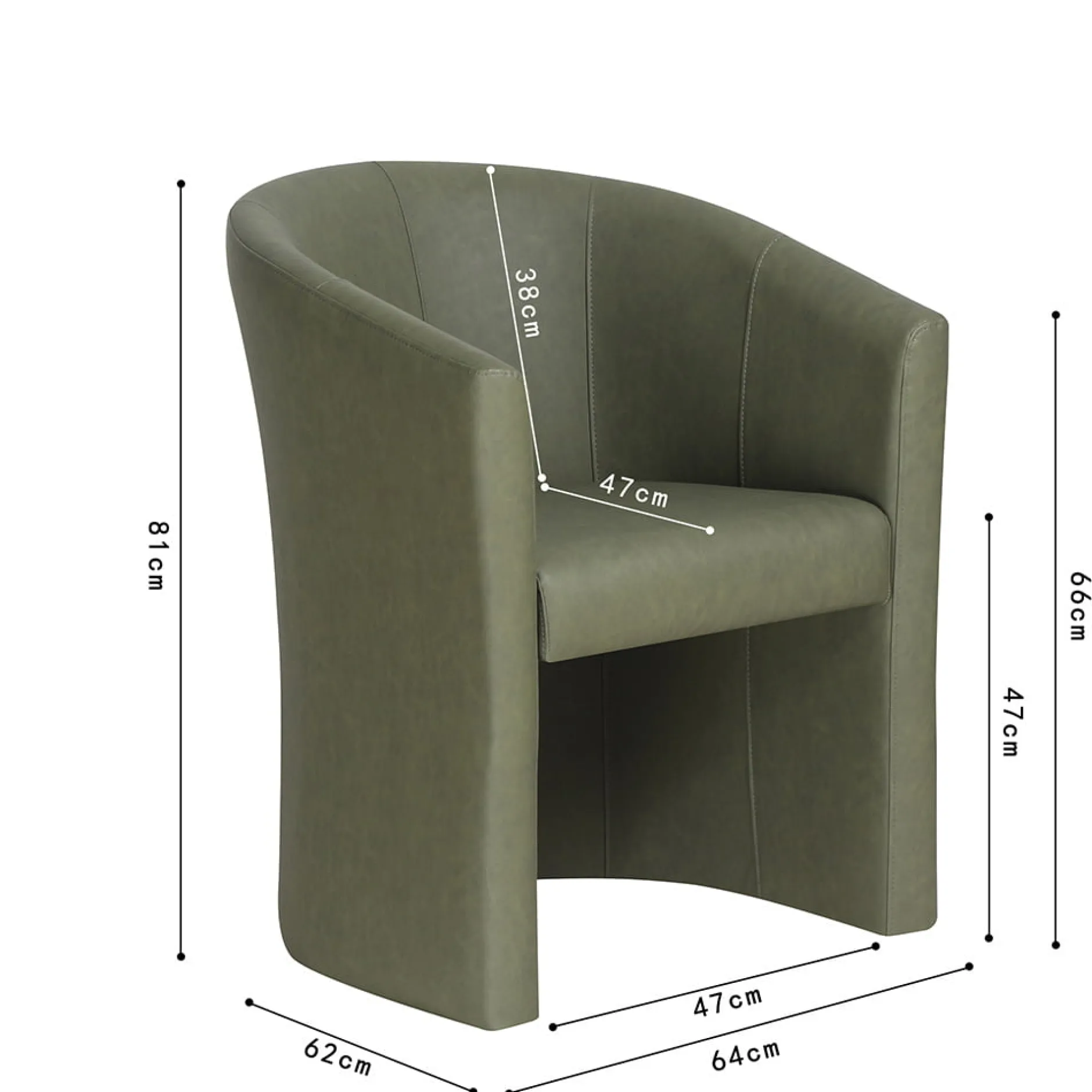 Fauteuil Steven Kunstleer – Vintage^Huisenthuis Online